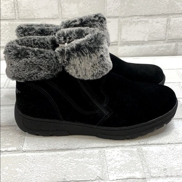Khombu Jessica All Weather Boots Suede Leather 10 - Picture 3 of 12